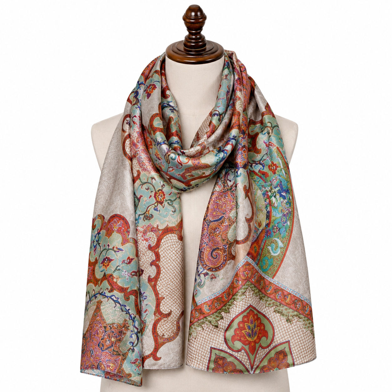Digital Print Wool Scarf/Shawl 289